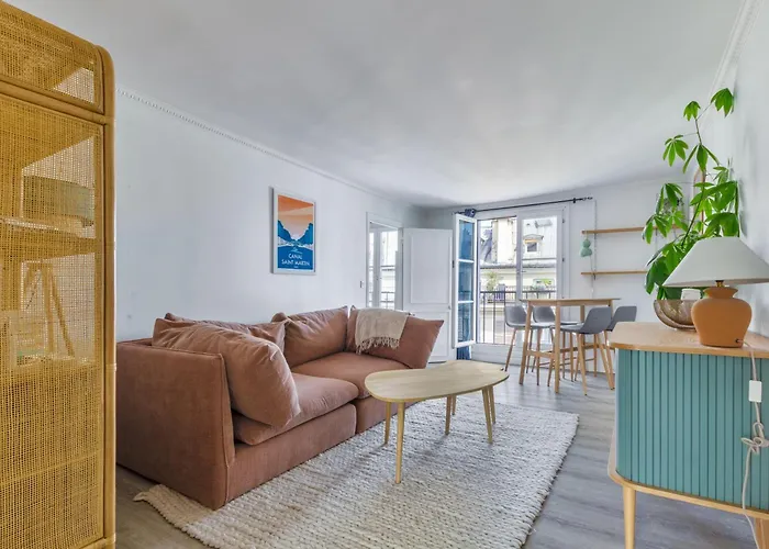 Faubourg St Martin - Canal Saint Martin Chaleureux Appartement