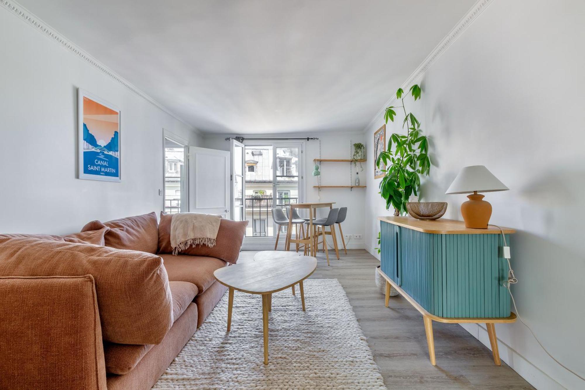 Faubourg St Martin - Canal Saint Martin Chaleureux Appartement Parijs
